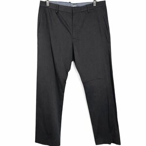 Gap Mens Charcoal Heathered Gray Stretch Chino Dress Pants 36x34 Measured 36x32